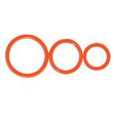 Control Rings Silicone Cock Rings - Orange